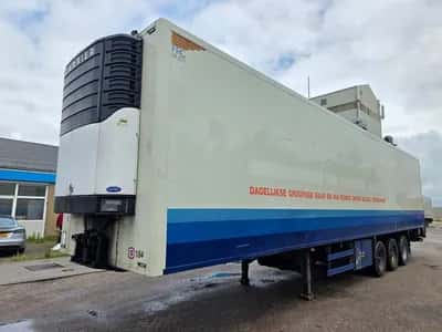 2007 H.t.f. HZO 39 Reefer Semi-Trailer - 3 BPW Axles - Disc Brakes - Air Suspension - Carrier Refrigeration Unit - Dhollandia 2000 KG Tail Lift — photo 1 of 20
