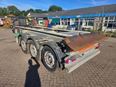 2007 Granalu 3-Axle Container Chassis - Jost Mercedes Axles - Disc Brakes - Air Suspension - Twistlock - Toolbox - 34 ton Payload - 20FT — photo 7 of 19