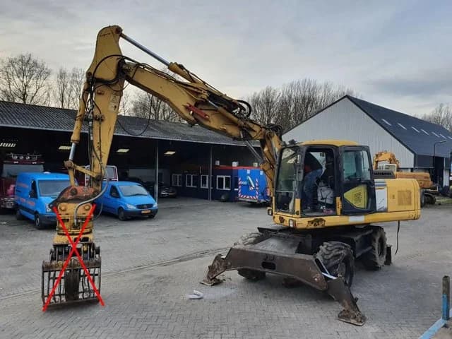 Komatsu PW180 Mobiele Graafmachine 18 Ton 156 PK Wheeled Excavator CE — photo 1 of 16