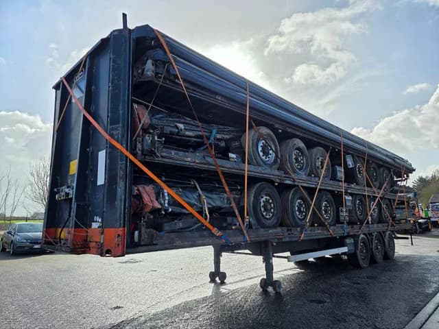 Van Hool 3B2011 - BPW - DISC Stapel van 5 3-assige schuifzeiltrailers - Luchtvering - Schijfremmen - 39 Ton - 2004 - Klaar voor Export — photo 1 of 15