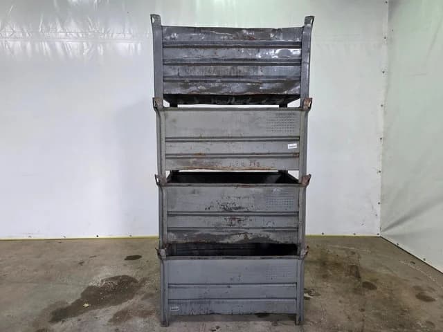 Unbranded Steel Stacking Bins Stalen Stapelbakken – Opslagbakken – Industrieel – Stapelbaar – Magazijn -2019 - 100 stuks op voorraad — photo 1 of 7