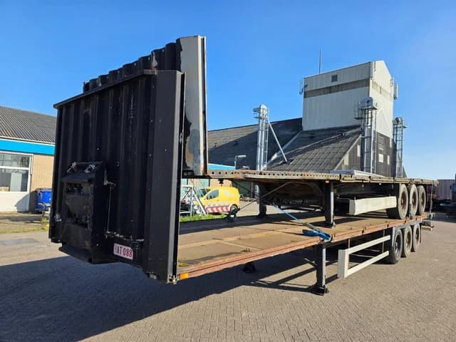 Krone BPW - DRUM Stapel KRONE 3-assige platte opleggers -BPW assen - Trommelremmen - Luchtvering - 33 Ton — photo 1 of 17