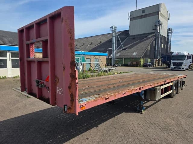 MOL 2-assige platte oplegger - BPW assen - Trommelremmen - Luchtvering - 30 Ton — photo 1 of 14