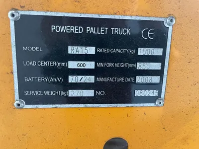 Unbranded RA15 1500 Kg Diversen RA15 Palletwagen - 1500 Kg - Handpallettruck - 2008 — photo 9 of 12