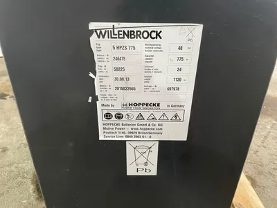 Willen Brock 5 HPZS 775 tractiebatterij - elektrische heftruck - reachtruck - magazijntruc - 28 V — photo 5 of 8