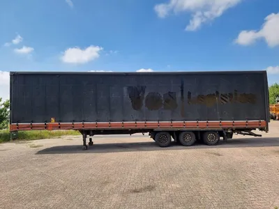 Van Hool 3-assige Schuifzeiltrailer - BPW - Schijfremmen - Luchtvering - 445/45 R19.5 - 39 Ton - Mega - 2007 — photo 8 of 14