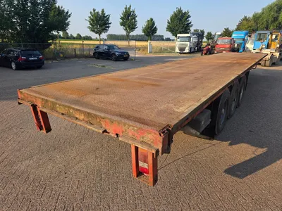 LAG SAF - Drum 3-assige platte oplegger - SAF assen - Trommelremmen - Luchtvering - 37 Ton — photo 4 of 14