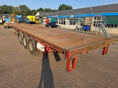 LAG SAF - Drum 3-assige platte oplegger - SAF assen - Trommelremmen - Luchtvering - 37 Ton — photo 6 of 14