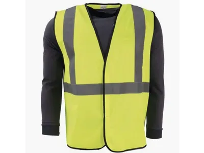 Unbranded Striking yellow safety vest Opvallend veiligheidsvest geel - Werkjas en vest - Polyester — photo 4 of 6