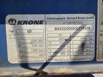 Krone SD SAF - Drum Axle Luchtvering - 39 Ton - Meerdere Exemplaren Beschikbaar — photo 9 of 20