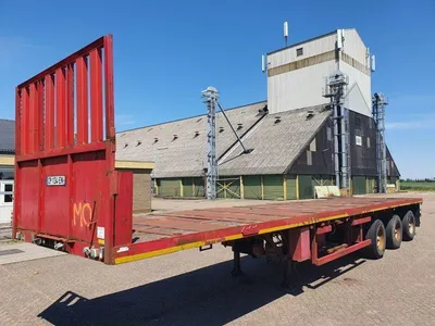 Nooteboom OVB-42 VV uitchuifbare 3-assige platte oplegger - Trommelremmen - Luchtvering — photo 2 of 20
