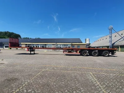 Nooteboom OVB-42 VV uitchuifbare 3-assige platte oplegger - Trommelremmen - Luchtvering — photo 3 of 20