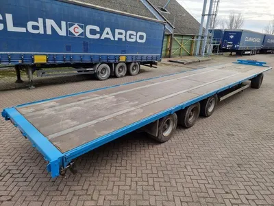 Van Hool 13.60 M LONG platte aanhanger - 13.6 meter - Luchtvering - 445/45 R19.5 banden - Export — photo 4 of 19
