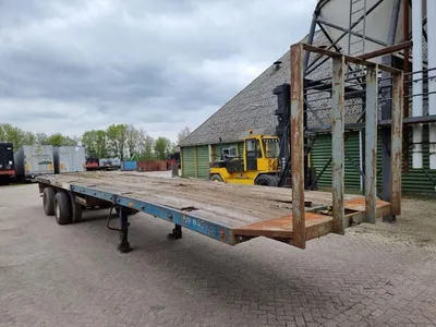 Fruehauf 2-assige platte oplegger - Dubbele banden - ROR assen - Trommelremmen - Bladvering - 315/80 R22.5 Banden - 36 Ton — photo 4 of 15