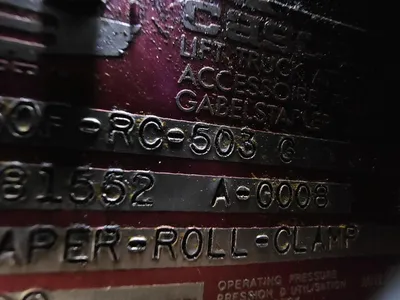 Cascade 60F-RC-503 G Papierrolklem - Heftruck Klem - Forklift Attachment — photo 7 of 8