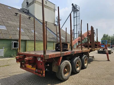 Doll 20T Crane Oplegger 1991 – 3 Assen – 25 Ton Laadvermogen – Luchtvering – Trommelremmen – Kraan Trailer — photo 4 of 20