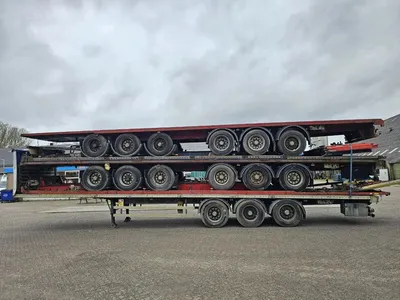 Fruehauf SMB Stapel van 5 - Fruehauf SMB Platte Oplegger – 3 Assen – Luchtvering – 28 Ton Laadvermogen – Klaar voor Export — photo 8 of 16