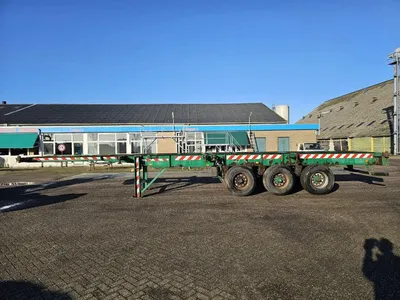 Renders BPW Containerchassis 2000 – 3 Assen – 29 Ton Laadvermogen – Trommelremmen – Luchtvering — photo 7 of 11