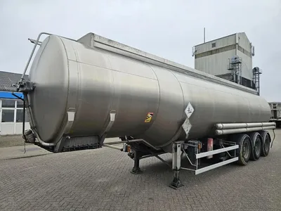 Magyar RVS Tankoplegger – 3 Assen – Luchtvering – Tank Trailer – Stainless Steel — photo 1 of 15