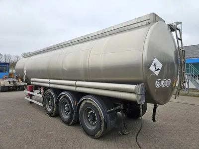Magyar RVS Tankoplegger – 3 Assen – Luchtvering – Tank Trailer – Stainless Steel — photo 6 of 15