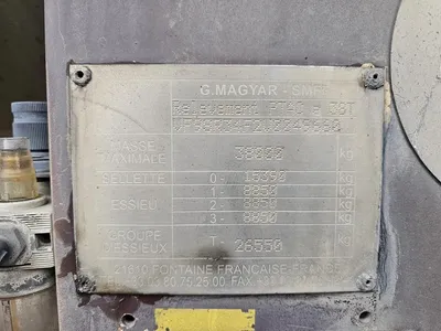 Magyar RVS Tankoplegger – 3 Assen – Luchtvering – Tank Trailer – Stainless Steel — photo 13 of 15