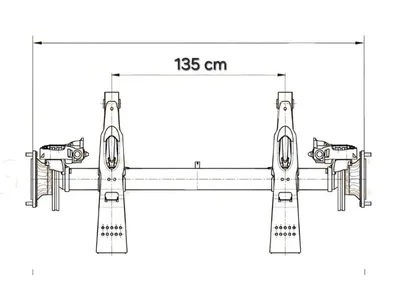 SAF B19-22W01 As – Trailer As – Schijfremmen – 9-11 Ton – Oplegger — photo 9 of 9