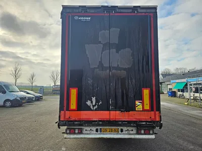 Krone 3-assige Schuifzeiltrailer - BPW - Trommelremmen - Luchtvering - 445/45 R19.5 - 39 Ton - Mega - 2014 — photo 6 of 12