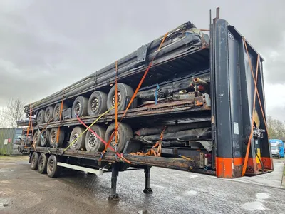 Van Hool 3B2011 - BPW - DISC Stapel van 5 3-assige schuifzeiltrailers - Luchtvering - Schijfremmen - 39 Ton - 2007 - Klaar voor Export — photo 3 of 17