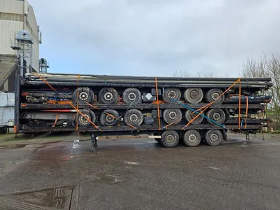 Van Hool 3B2011 - BPW - DISC Stapel van 5 3-assige schuifzeiltrailers - Luchtvering - Schijfremmen - 39 Ton - 2007 - Klaar voor Export — photo 8 of 17