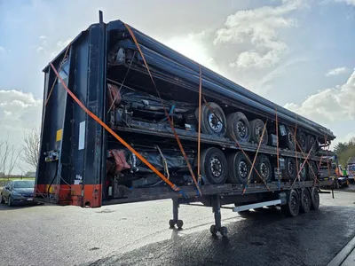 Van Hool 3B2011 - BPW - DISC Stapel van 5 3-assige schuifzeiltrailers - Luchtvering - Schijfremmen - 39 Ton - 2004 - Klaar voor Export — photo 1 of 15
