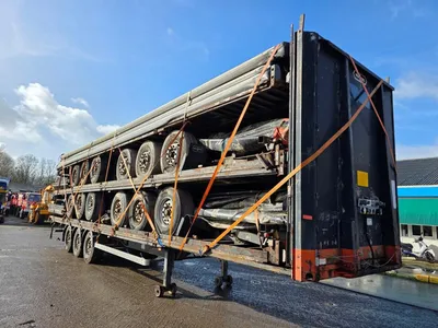 Van Hool 3B2011 - BPW - DISC Stapel van 5 3-assige schuifzeiltrailers - Luchtvering - Schijfremmen - 39 Ton - 2004 - Klaar voor Export — photo 3 of 15