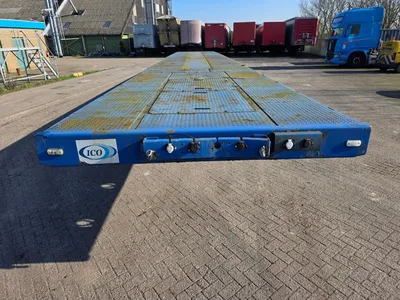 OZGUL L14 4 stuurassen oplegger - Trax trommelremmen - platte trailer - luchtvering - 16 banden - 2x uitschuifbaar — photo 2 of 20
