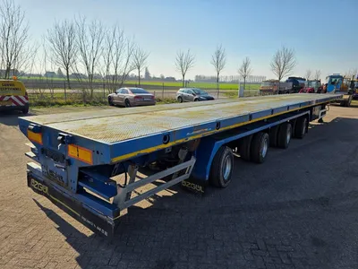 OZGUL L14 4 stuurassen oplegger - Trax trommelremmen - platte trailer - luchtvering - 16 banden - 2x uitschuifbaar — photo 4 of 20