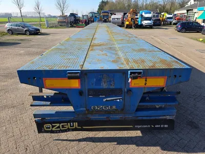 OZGUL L14 4 stuurassen oplegger - Trax trommelremmen - platte trailer - luchtvering - 16 banden - 2x uitschuifbaar — photo 5 of 20
