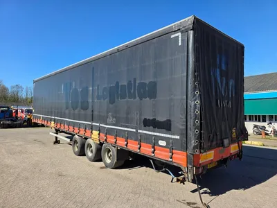 Van Hool 3-assige Schuifzeiltrailer - BPW - Trommelremmen - Luchtvering - 445/45 R19.5 - 39 Ton - 2007 - Export — photo 6 of 16