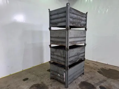 Unbranded Steel Stacking Bins Stalen Stapelbakken – Opslagbakken – Industrieel – Stapelbaar – Magazijn -2019 - 100 stuks op voorraad — photo 2 of 7
