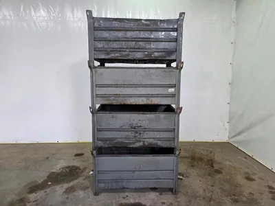 Unbranded Steel Stacking Bins Stalen Stapelbakken – Opslagbakken – Industrieel – Stapelbaar – Magazijn -2019 - 100 stuks op voorraad — photo 7 of 7