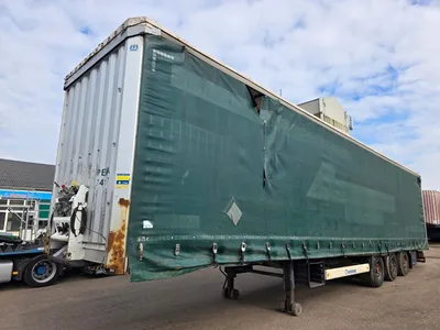 Krone SD 3-assige zeilentrailer - BPW - Schijfremmen - Luchtvering - reserve band - 39 Ton — photo 1 of 20