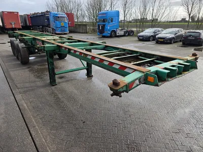 Renders BPW Containerchassis 2003 – 3 Assen – 29 Ton Laadvermogen – Trommelremmen – Luchtvering — photo 3 of 13