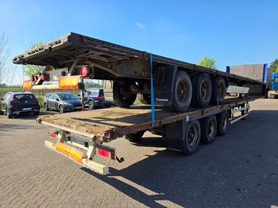 Krone BPW - DRUM Stapel KRONE 3-assige platte opleggers -BPW assen - Trommelremmen - Luchtvering - 33 Ton — photo 4 of 17