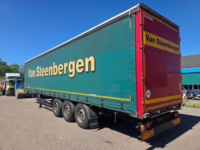 Kögel 3-assige zeilen oplegger - Mercedes assen - Schijfremmen - Luchtvering - Reserve wiel - 42 Ton - 2017 - Coil — photo 7 of 20