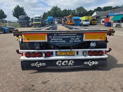 Nooteboom container chassis - 3 ROR assen - Trommelremmen - Luchtvering - Lift as - Twistlock - Reserve band - 40ft HC - 30 ft - 20 ft - 10ft — photo 5 of 15