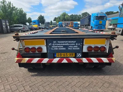 Netam-Fruehauf 3-assige containerchassis - SMB assen - Trommelremmen - Luchtvering - Twist Lock - Dubbel lucht - 12 banden - 40 Ft - 30 FT - 20 FT - — photo 5 of 17