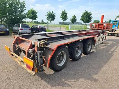 Pacton 3139 DS 3 assige containerchassis - ROR assen - Trommelremmen - Bladvering - Twistlock - 30 FT — photo 4 of 18