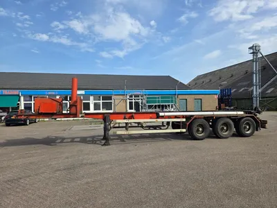 Pacton 3139 DS 3 assige containerchassis - ROR assen - Trommelremmen - Bladvering - Twistlock - 30 FT — photo 8 of 18